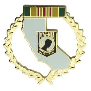 POW * MIA California Pin