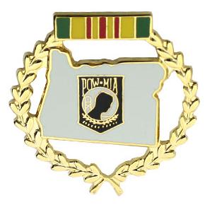 POW * MIA Oregon Pin