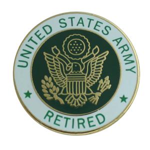 Army Retired Pin