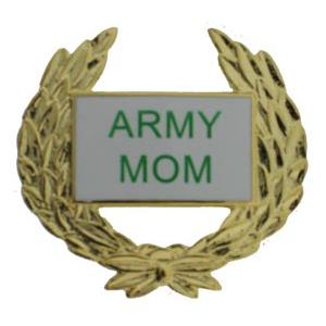 Army Mom Wreath Pin