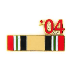 Iraqi Service Ribbon with 04' Pin