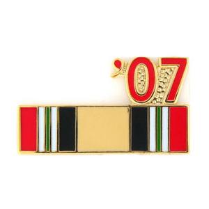 Iraqi Service Ribbon with 07' Pin