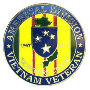 Vietnam Veteran  Americal Division Pin