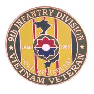 Vietnam Veteran 9th Infantry Division Pin