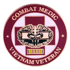 Vietnam Veteran Combat Medic Pin