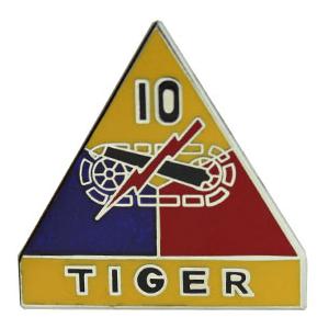 10th Armored Division Pin