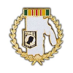 POW * MIA Rhode Island Pin