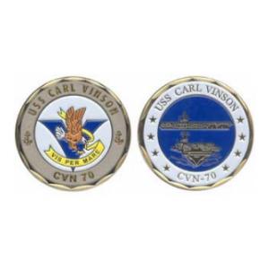 USS Carl Vinson CVN-70 Challenge Coin