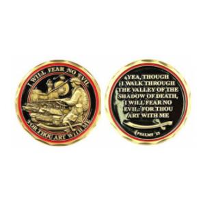 Fear No Evil (Psalms 23) Challenge Coin