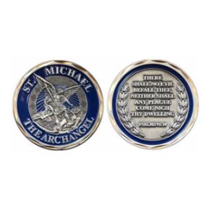 St. Michael (Psalms 91:10) Challenge coin