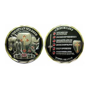 Christian Soldier Checklist Challenge Coin