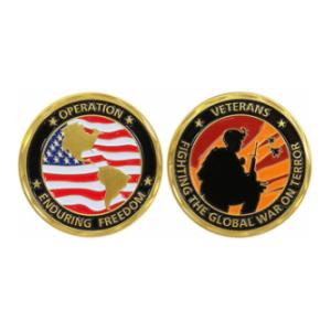 Operation Enduring Freedom Veterans Challenge Coin