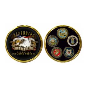 OEF Defending Freedom Challenge Coin
