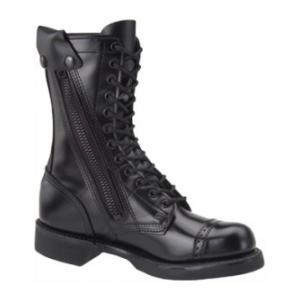 10" Corcoran Leather Side Zipper Jump Boot with Lightweight Outsole (Black)