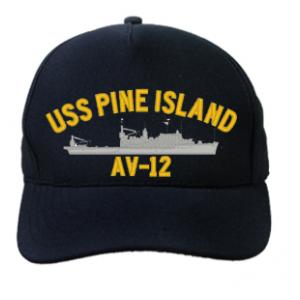 USS Pine Island AV-12 (Dark Navy) (Direct Embroidered)