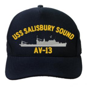 USS Salisbury Sound AV-13 (Dark Navy) (Direct Embroidered)