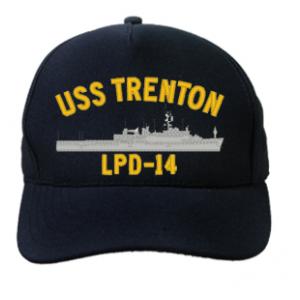 USS Trenton LPD-14 Cap (Dark Navy) (Direct Embroidered)