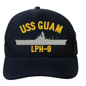 USS Guam LPH-9 Cap (Dark Navy) (Direct Embroidery)