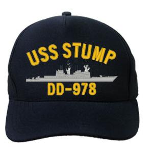 USS Stump DD-978 Cap (Dark Navy) (Direct Embroidered)