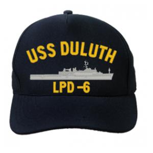 USS Duluth LPD-6 Cap (Dark Navy) (Direct Embroidered)