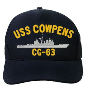 USS Cowpens CG-63 Cap (Dark Navy) (Direct Embroidered)