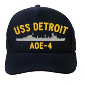 USS Detroit AOE-4 Cap (Dark Navy) (Direct Embroidered)