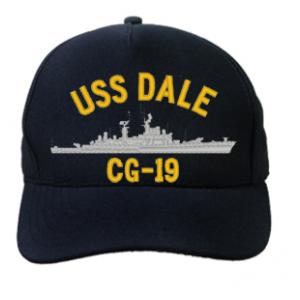 USS Dale CG-19 Cap (Dark Navy) (Direct Embroidered)