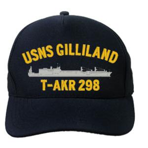 USNS Gilliland T-AKR 298 Cap (Dark Navy) (Direct Embroidered)