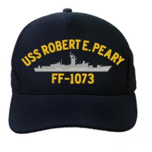 USS Robert E. Peary FF-1073 Cap (Dark Navy) (Direct Embroidered)