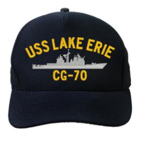 USS Lake Erie CG-70 Cap (Dark Navy) (Direct Embroidered)