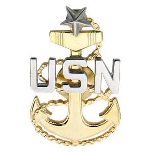 Navy Senior Chief Petty Officer Cap Badge