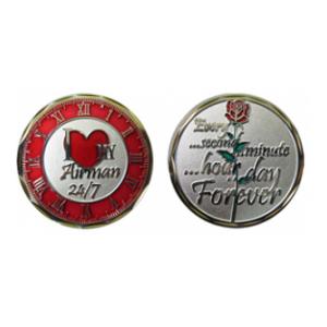 I Love My Airman 24/7 Challenge Coin