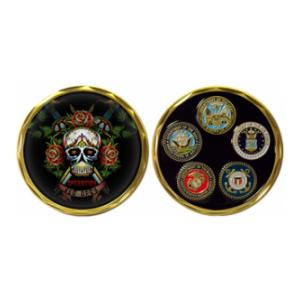 Operation New Dawn Skull & Roses Challenge Coin