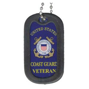 US Coast Guard Veteran Dog Tag with Seal