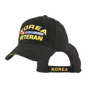 Korea Veteran Extreme Embroidery Cap with 3 Ribbons