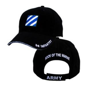 3rd Infantry Cap w/ Rock of the Marne (Black)
