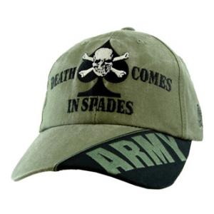 U.S. Army Death Comes in Spades Cap (Olive Drab)