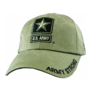 U.S. Army Star Logo Extreme Embroidery Cap (Olive Drab)