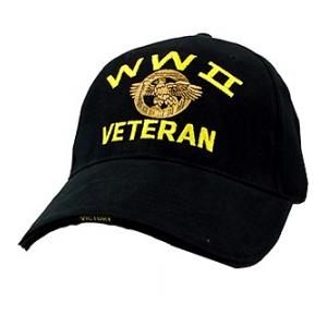 World War II Veteran Extreme Embroidery Cap w/ Ruptured Duck