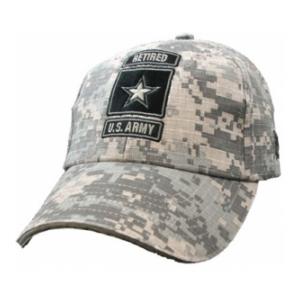 U. S. Army Retired w/Star Extreme Embroidery Cap (ACU)