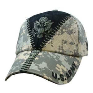 U. S. Army with Zipper Extreme Embroidery Cap (Pre-Washed ACU)