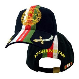 OEF Marines Cap w/ Ribbon & Swords (Black)