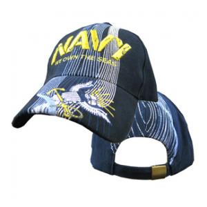 US Navy We Own the Seas Cap with Waves