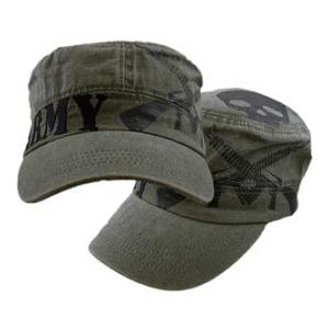 U.S. Army Skull & Guns Flat-Top Cap (OD Green)