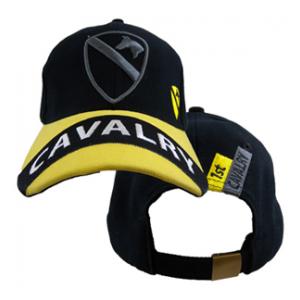 1st Cavalry Division Gray Logo Cap (Black & Yellow)