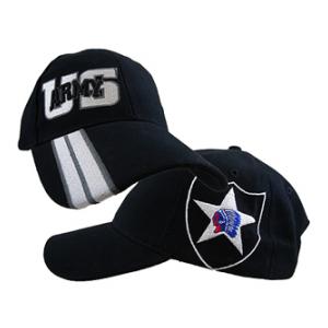 2nd Infantry Division Side Logo Cap (Black)