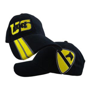 1st Cavalry Division Side Logo Cap (Black)