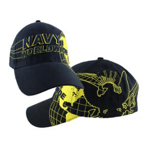 Navy Worldwide Extreme Embroidery Cap w/ Globe & Eagle