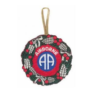Embroidered 82nd Airborne Christmas Ornament