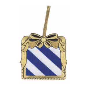 Embroidered 3rd Infantry Division Christmas Ornament